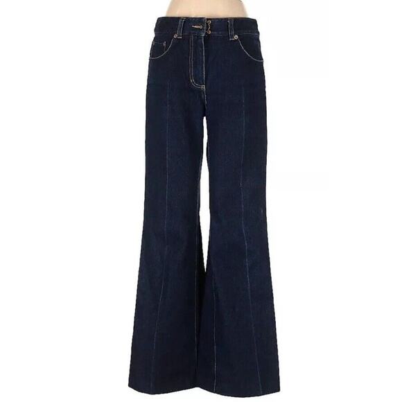3.1 Phillip Lim Dark Wash Wide Leg Jeans 4 - Picture 1 of 9